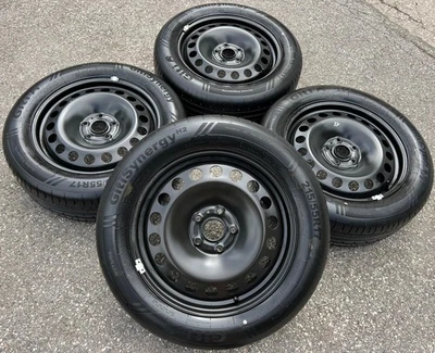 4 ORIGINAL 17" STAHL SOMMERRÄDER VW CADDY V 215/55R17 98W 5R3601027A FREIHAUS - Bild 1 von 4