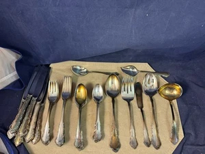 48 Teile Reed & Barton Dresden Rose Silber Teller Besteck - Bild 1 von 20