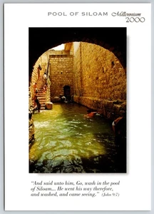 Pool of Siloam, Jerusalem 6.75" x 4.75" Millenium 2000 postcard - Bild 1 von 2