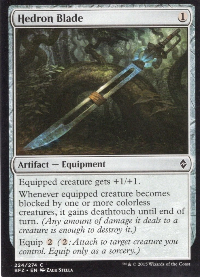 4X HEDRON BLADE 224/274 BATTLE FOR ZENDIKAR MTG MAGIC LP X4 - Image 1 of 1