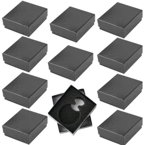10 Stck. Schwarz Taschenuhr Aufbewahrungsbox Lot Etui Anhänger Uhren Geschenk Karton Boxen - Bild 1 von 9