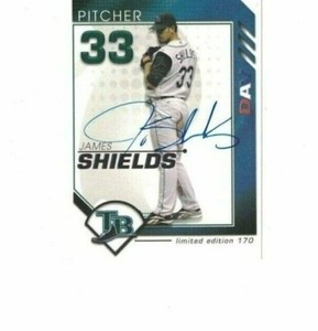 JAMES SHIELDS SIGNED IP LIMITED EDITION #170 2007 (DAV) AUTO