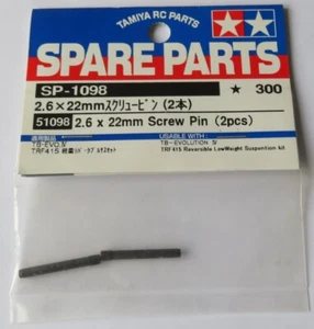 Tamiya 2.6x22mm Screw Pins NEW 51098 TB Evo IV TRF415 - Picture 1 of 1