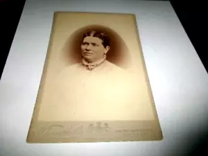 Antique 1870's B/W Photos- Wherrett & Co. Hobart Tas. Cabinet Card VG - Picture 1 of 3