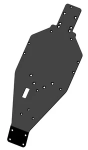 Dhawk CNC JRX Pro Aluminum 7075 Chassis Black For Team Losi JRX pro JRXT - Picture 1 of 4