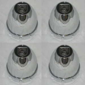 4 CAP DEAL CENTER LINE C-70 WHEEL RIM 5 LUG CHROME CENTER CAPS SNAP IN - Picture 1 of 8