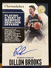 2017-2018 Dillon Brooks Gold Chronicles Auto /10