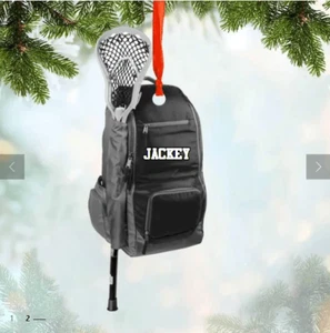 Hockey Bag Christmas acrylic Ornament, hockey Xmas ornament, Christmas decor - Picture 1 of 1