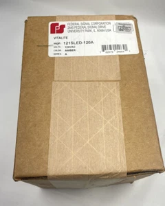 NUEVO SELLADO FEDERAL SIGNAL 121S-120A LUZ 120VAC GIRATORIA SERIE A ÁMBAR - Imagen 1 de 4