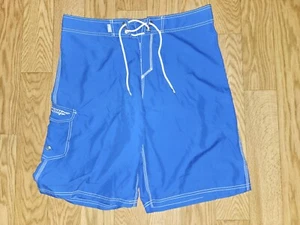 VINTAGE UFC TRAINING BOARD SHORTS TRAINING GEAR BLUE WHITE MMA FIGHTING SZ 36 - Picture 1 of 3