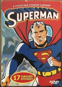 Superman - 2-Pack (DVD, 2004, 2-Disc Set) Fleischer Studios Cartoon 17 Episodes - Picture 1 of 2