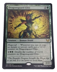 Magic The Gathering: Dragonsguard Elite 127/275 Creature - Human Druid 2021 - Picture 1 of 10