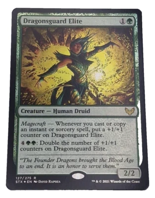 Magic The Gathering: Dragonsguard Elite 127/275 Creature - Human Druid 2021 - Image 1 of 4