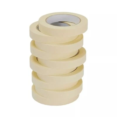 Masking Tape White Paint Edger Decorating Low Tack Paper Roll 25mm x 50m - Image 1 of 4
