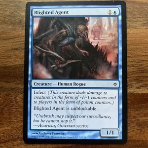 MTG Blighted Agent New Phyrexia NM Magic The Gathering Card - Picture 1 of 7