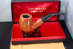 UNSMOKED LA SAVINELLI GIUBILEO D'ORO 3 gold Dot 616 KS W/ Box PIPE Beefy Billiar - Picture 1 of 22