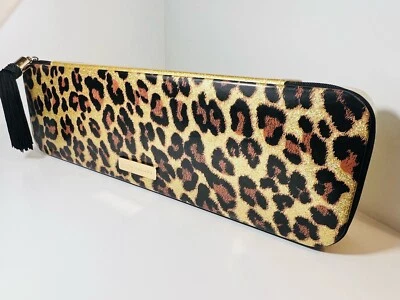 Bolso de Maquillaje MARC JACOBS XL Dorado Estampado de Leopardo/Estuche de Cosméticos ENTRENAMIENTO Borla con Cremallera Foto 1 de 4