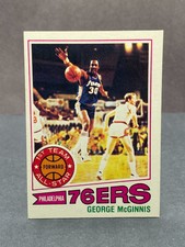 1977-78 Topps GEORGE MCGINNIS Card No. 50 Crease-Free NM-MT Philadelphia 76ers
