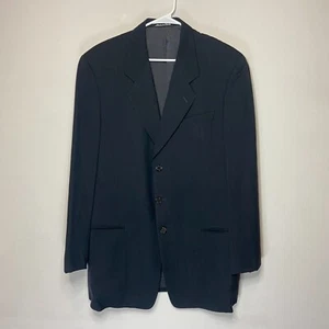 Giorgio Armani Men 42L Suit Jacket Blazer Long Gray Sport Coat Business Formal - Picture 1 of 12