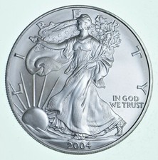 Better Date 2004 American Silver Eagle 1 Troy Oz .999 Fine Silver BU Unc