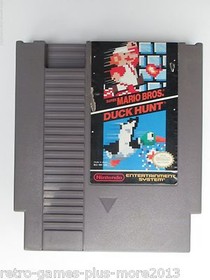 Super Mario Bros./Duck Hunt (Nintendo NES, 1985) Damaged Label (NTSC) Game Only