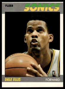 1987-88 Fleer Dale Ellis Rookie Seattle SuperSonics #33