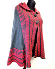 Rüga cape poncho hooded alpaca ethnic sweater- scarf oversized fair isle 19