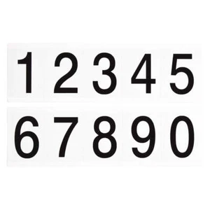 BRADY 9714-# KIT Label,0 Thru 9,2-1/4 In. H,PK25 3XER6 - Picture 1 of 2