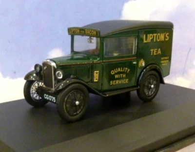 OXFORD 1/43 AUSTIN SEVEN 7 RN VAN LIPTON'S TEA VERDE OSCURO/NEGRO ASV003 Foto 1 de 4