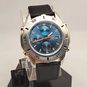 RARE CITIZEN ECO-DRIVE 0870-H24571 JAPAN CHRONOGRAPH MEN'S WATCH FOR PARTS  - Picture 1 of 10