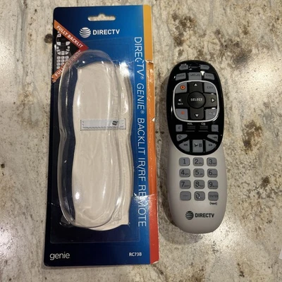 DirectTV Genie Backlit IR/RF Remote Control # RC73B Tested - Image 1 of 4