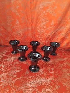 6 Eisbecher Kristall von Arques Luminarc Schwarz - Bild 1 von 4