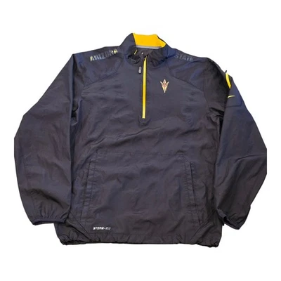 Nike ASU Arizona State Sun Devils Softball 1/4 Zip Pullover Jacket Men’s Small - Image 1 of 2