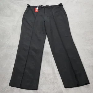 Report Collection Men’s 38x34 100% Wool/Lamb Black Pleated Straight Leg Pants Co - Picture 1 of 11