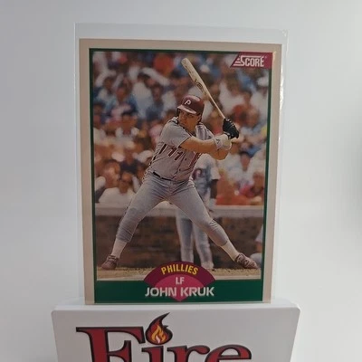 1989 Score Rookie & Traded - John Kruk #70T Philadelphia Phillies  - Image 1 of 4