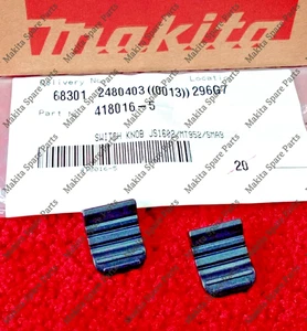 2 X Genuine MAKITA GRINDER SWITCH KNOB GA4030R/4530R/5030R JS1601/1602 M9502R - Picture 1 of 7