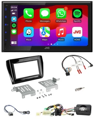 JVC Bluetooth USB Lenkrad 2DIN DAB Autoradio für Suzuki Swift ab 18 Klavierlack - Bild 1 von 4