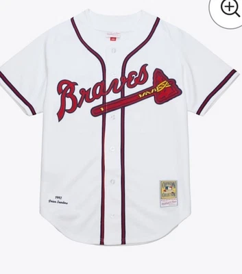 Men's-Mitchell & Ness Deion Sanders Atlanta Braves Cooperstown Collection 5x (64 - Image 1 of 4