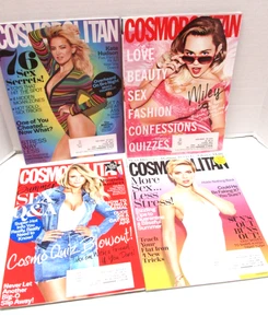 4 COSMOPOLITAN Magazines July - Sept 2017 Miley Kate Hudson Miranda Lambert - Picture 1 of 5