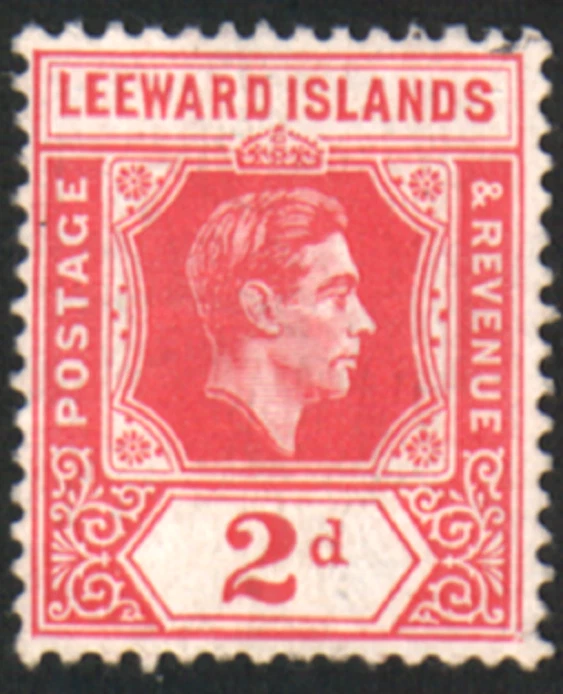 Марка 44923 Подветренные острова Скотт No123 King George Vl неиспользованная без клея - Изображение 1 из 1