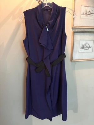 vestido elie tahari talla 8 morado Foto 1 de 4