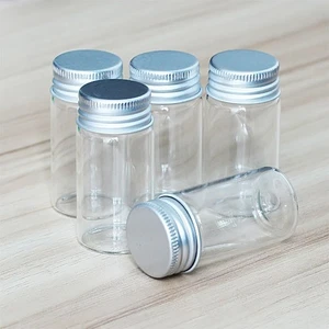 Frascos esenciales de aluminio de 25 ml para almacenar botellas de vidrio tapas artesanales perfume 1 ~ 50 un. - Imagen 1 de 6