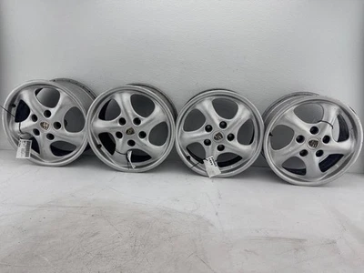 2000-2003 Porsche Boxster Front And Rear Wheel 17 X 7 17 X 8.5 Rim 5 Spoke OEM - Image 1 of 4