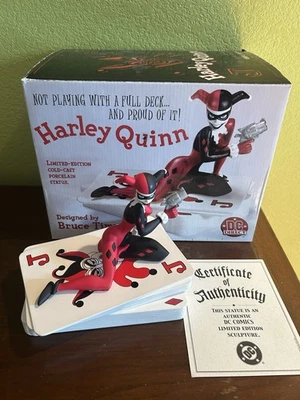 DC DIRECT Harley Quinn Edición Limitada Estatua Bruce Timm Batman Serie Animada Nueva Foto 1 de 4