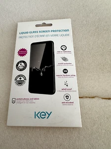 New Key Liquid Glass Wipe Screen Protector - Clear - Photo 1 sur 2