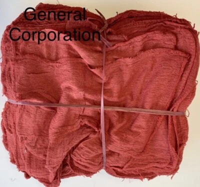 2500 nuevas toallas rojas de 13"X14" para trapos de taller mecánico grado B Foto 1 de 3