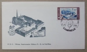 Env. Fdc Belgique Cob n° 1386 abbaye du Val Dieu à Aubel - obl. Charneux - Bild 1 von 1