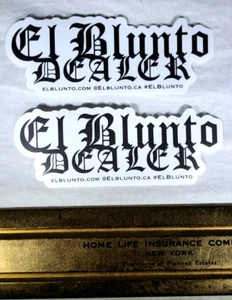 2 EL BLUNTO DEALER STICKERS CANNABIS MARIJUANA PRODUCTS COMPANY STICKERS - Picture 1 of 8