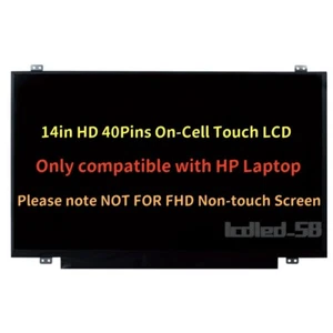 L14350-001 / B140XTK01.2 HW:0A FW:1 - D1 SPS-RAW Panel LED LCD 14 HD WXGA BV LED - Picture 1 of 7