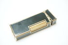 Dunhill Vintage Rollagas Lighter Gold Plated Lacquer Black  No/Box  #A480
